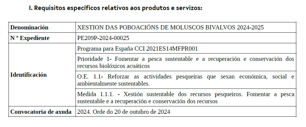 REQUISITOS ESPECIFICOS