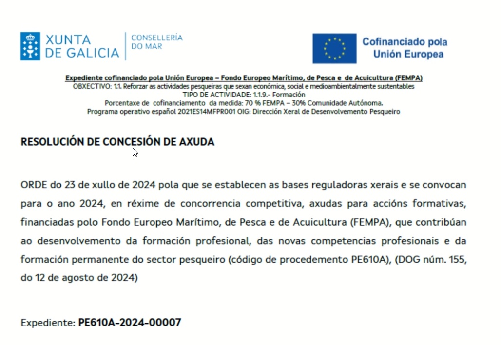 RESOLUCIÓN AXUDAS FORMATIVAS 2024